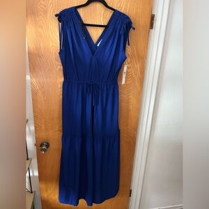 Calvin Klein Royal Blue Midi Dress 1X